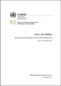 Work and Welfare: Revisiting the Linkages from a Gender Perspective